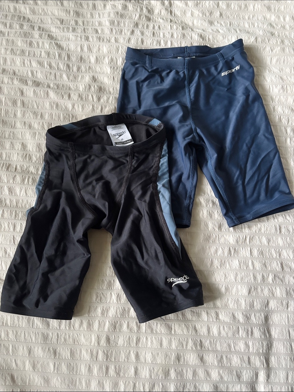 Speedo & Sporti Black & Navy Competitive Jammers Lot